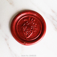 Anatomy Wax Seal Stamp, Gothic wedding stamp, heart wood handle stamp, Anatomically Correct Heart seals,Envelope Letter seals