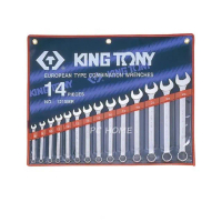 【KING TONY 金統立】專業級工具 14件式 複合扳手組 梅開扳手 8~24 mm(KT1215MR)