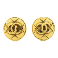 CHANEL 香奈兒 金色 金屬 鍍金 Vintage 耳環 【二手名牌BRAND OFF】