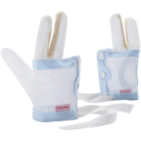 Prevent Hand Sucking Gadgets Middle Index Finger Children Stop Eating Finger Corrector Breathable Thin Anti-Scratch Face Glove
