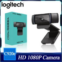 Logitech C920e C920 HD Smart 1080p Mic-Enabled Live Anchor Webcam For Desktop Laptop Office Meeting Video