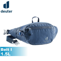 【Deuter 德國 Belt I 1.5L 腰包《深藍》】3900121/隨身腰包/臀包/輕量/貼身/安全/旅遊