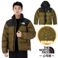 【The North Face】 最強保暖 ICON_經典配色透氣鵝絨外套(700FP)羽絨衣夾克_3C8D-37U 軍綠 N