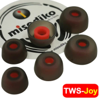 TWS-Joy Silicone Earbuds Tips for Jabra Elite 75t, Elite 65t/ Active/ Sport, Evolve 65t, Creative Outlier Air/ Gold