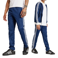 Adidas Beckenbauer TP 運動 男款 深藍色 復古 經典 休閒 修身 拉鍊口袋 長褲 IP0421
