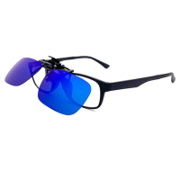 【SUNS】近視專用 MIT偏光 藍水銀 夾片 Polaroid太陽眼鏡/墨鏡 抗UV400(小板無框/防爆鏡片/防眩光)