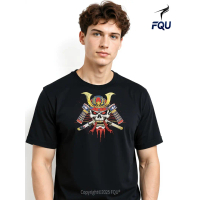 Kaos Samurai Jepang Bushido FQU, Masker Armor Katana, Hadiah Oversized untuk Ayah, Atasan Pria Lenga