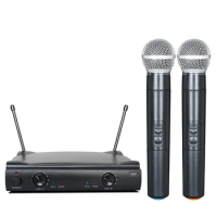 Professional Wireless Microphone 2 Handheld Transmitter Bodypack Headset Microphone Beltpack VHF Wireless Minifone U-101 EU Plug