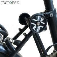 TWTOPSE Cycling Bike Titanium Bolt Easywheel For 3SIXTY PIKES For Brompton Folding Bike British Flag Easy Wheel CNC AL7075 Part