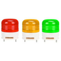 LTA5002 Three Colour Strobe Signal Warning Light 12V 24V 220V Indicator Light LED Lamp with Buzzer Flashing Light Security Alarm