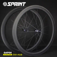 ACESPRINT Full Carbon Fiber Bicycle Racing Wheelset Road Aero Bike WheelSet Building 350 Hub Sapim Cx Ray Spokes 700C for Sale