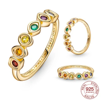 Authentic 925 sterling silver Ring Infinity Stones Ring for women Ring fashion original Ring silver jewelry lovers gift