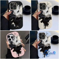 เคส iPhone 16 15 14 13 12 11 Pro Max X XR XS Max 8 7 + Plus SE 2020 Macaron Color Ink Wash Painting 