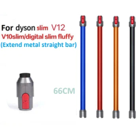 Extension Rod for Dyson V10Slim/Digital Slim Fluffy Metal Quick Release Straight Pipe Bar Handheld Wand Tube Vacuum-D