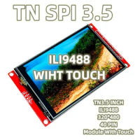 TN3.5 Inch ILI9488 SPI Module With Touch TFT DIY Display 4 Wire SPI Interface Wide View Angle Consumer Electronic