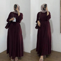 DANIRA DRESS GAMIS POLOS CRINCLE AIRFLOW PREMIUM VIRAL GAMIS BUSUI