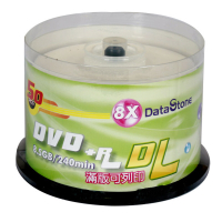 DataStone  精選日本版 DVD+R 8X DL 珍珠白可印桶裝 (100片)