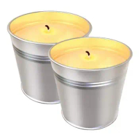 Natural Soy Wax Candle 3 Wicks Long Lasting Soy Candle Natural Soy Wax 2pcs Natural Soy Wax Candle For Garden Odor Eliminating