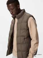 UNIQLO PUFFTECH Vest Rompi pria BROWN S
