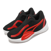 Puma 籃球鞋 Rise Nitro 黑 紅 白 男鞋 氮氣中底 襪套 針織鞋面 37701206