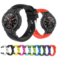 For Xiaomi Huami Amazfit T Rex Bracelet Soft Silicone Strap For Amazfit T REX Pro Smartwatch Sport Strap Wristband Accessories