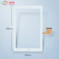 10.1 Inch black white P/N DP101484-F8-A Tablet PC capacitive touch screen digitizer sensor glass panel Compatible DP101484-F8
