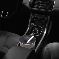 Smokefree Heat Not Burn Portable Simple Car Ashtray With Light Car Ashtray High Flame Retardant Ashtray For IQOS DUO Electronic