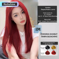 REDWHINE Pewarna Rambut Permanen merah maroon creamy redwhine burgundy & Semi Permanen | Cat Rambut