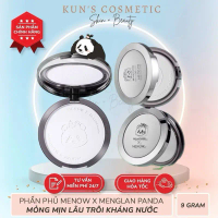 Phấn Phủ MENOW x MENGLAN PANDA Velvet Mist Complexi dạng Nén Mỏng Mịn Chống Thấm Nước Trang Điểm Mặt