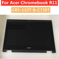 For Acer Chromebook R11 C738T Series C738T Series C738T-C8Q2 C738T-C7KD LCD Touch Screen Digitizer Assembly With Black Bezel