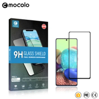 Mocolo Oleophobic 2.5D 9H Full Screen Tempered Glass Film On For Samsung Galaxy A71 A51 A21s M51 M A 51 71 64/128 GB Protector