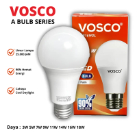 Lampu Bohlam Led A Bulb Vosco Cahaya Putih 90% Hemat Energi
