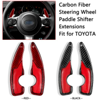 Carbon Fiber Steering Wheel Paddle Shift Extension For Toyota GT86 Subaru BRZ 2017 Shift Paddles Automotive Interior Accessories