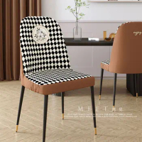 luxury chair cover Dining chair cover Dining chair cover Dining room cushion backrest integrated thickened dining chair cover