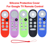Silicone Protective Case for 2020 Google Chromecast SmartTV Remote Control Non-slip Soft Durable Shockpro Protective Cover Shell