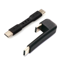 For E1DA 9038D DAC Device Samsung SSD T5 USB C 180 Degree Synchronous Charging Cable 5Gbps OTG Type C Male To Male Adapter Cable