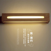 【威森家居】北歐 實木LED橫式化妝燈 現貨原木工業風現代簡約復古吸頂燈吊燈壁燈大廳客廳臥室陽台燈具LED設計師 L160619