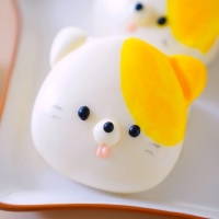 【美姬饅頭】小貓咪鮮乳造型刈包(一盒6入)