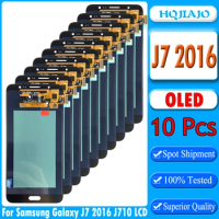 10PCS 5.5'' OLED LCD For Samsung Galaxy J7 2016 J710 J710F J710M Touch Screen Digitizer For Samsung J7 2016 J710 LCD Display