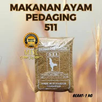 Pakan Ayam 511 Pakan Ayam Pedaging Pakan Ayam Broiler Pakan Anak Ayam Pakan Ayam Repack 1 kg 511