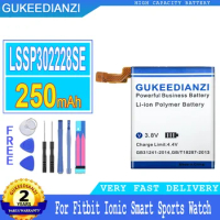 250mAh/310mAh GUKEEDIANZI Battery LSSP321830AE For Fitbit Blaze FB502 LSSP321830/ionic Smart Sports Watch Big Power Batteria