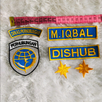 LOGO DISHUB BORDIR, ATRIBUT BAJU DISHUB BORDIR