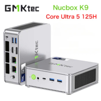 GMKtec K9 Intel Core Ultra 5 125H Mini PC Windows 11 DDR5 5600Mhz PCIe4.0 Nvme SSD WIFI6 BT5.2 2.5G Lan Gaming Computer