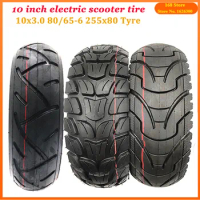 10 Inch Tires 10x3.0 80/65-6 255x80 Scooter Off-road Tyre for Electric Zero 10x Kugoo M4 PRO Thickening Durable Wheel
