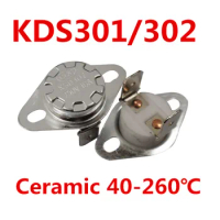 5PCS x KSD302 16A 40-260 degree Ceramic 250V KSD301 Normally Open/Closed Temperature Switch Thermostat Fuse