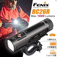 【Fenix】BC26R 超亮可充式自行車燈(Max 1600 Lumens)
