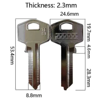 5/10/50/100 Pcs Hi-Rel TE-8I Key Blank Iron Door Lock Keys Master Key Open Door Locks Pick Set Outside Padlock for Home House