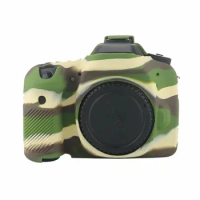 Camera Bag Silicone Rubber Case For Canon EOS 80D Body Protective Cover 4 Colors Black Red Camouflag Yellow