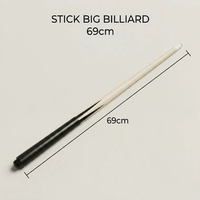 Stick Biliard Mini 48 cm 69 cm Pool Cue Tabletop Mini Billiard Stick Kayu Ramin 1 Piece Untuk Meja M