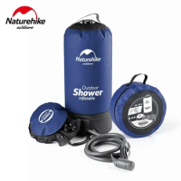 Nature-hike 11L Camping Shower Water Bag Faucet Portable Inflatable Car Washing Pressure Outdoor Tools Ultralight servival